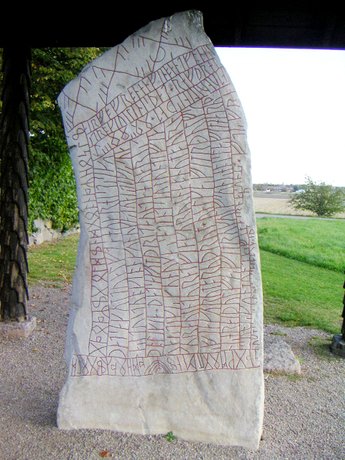 The Rök Runestone (Rök, Sweden) was probably carved in the early 9th century.