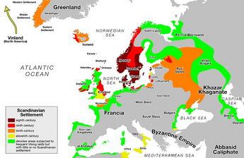 Viking expansion in Europe.