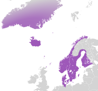 The Kalmar Union, c. 1400.