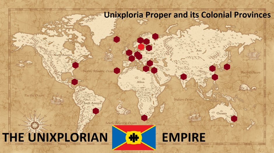 A map of the Unixplorian Empire
