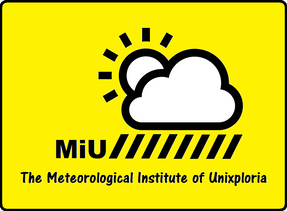 The logotype of the Meteorological Institute of Unixploria.