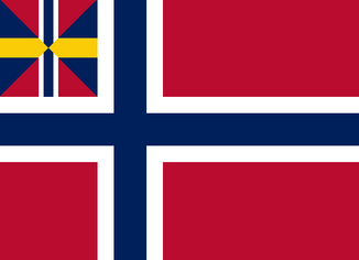 Norwegian civil ensign, 1844–1905.
