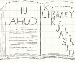 Biblioteket - en nyckel till kunskap.