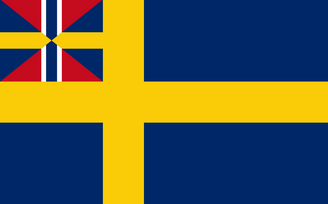 Swedish civil ensign, 1844–1905.