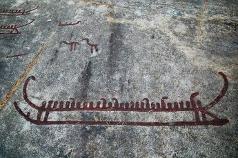 Boat petroglyph, Tanum, Sweden.